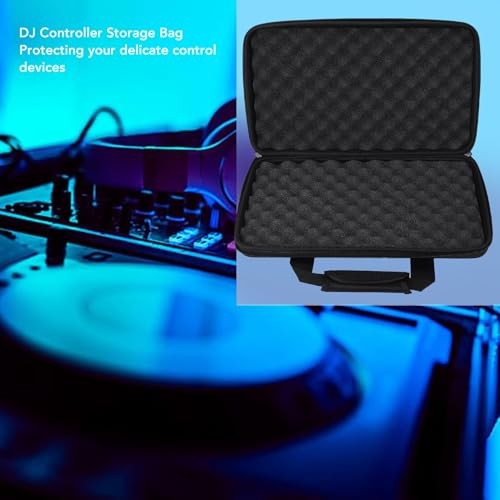 DJ Controller Hard Case, DJ Controller Storage Bag Portable Carrying Case for