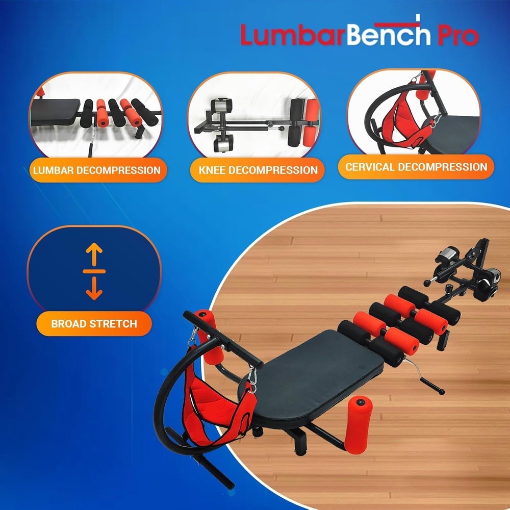 Lumbar Decompression Table with Cervical Traction by Lumbar Bench Pro|Realign...