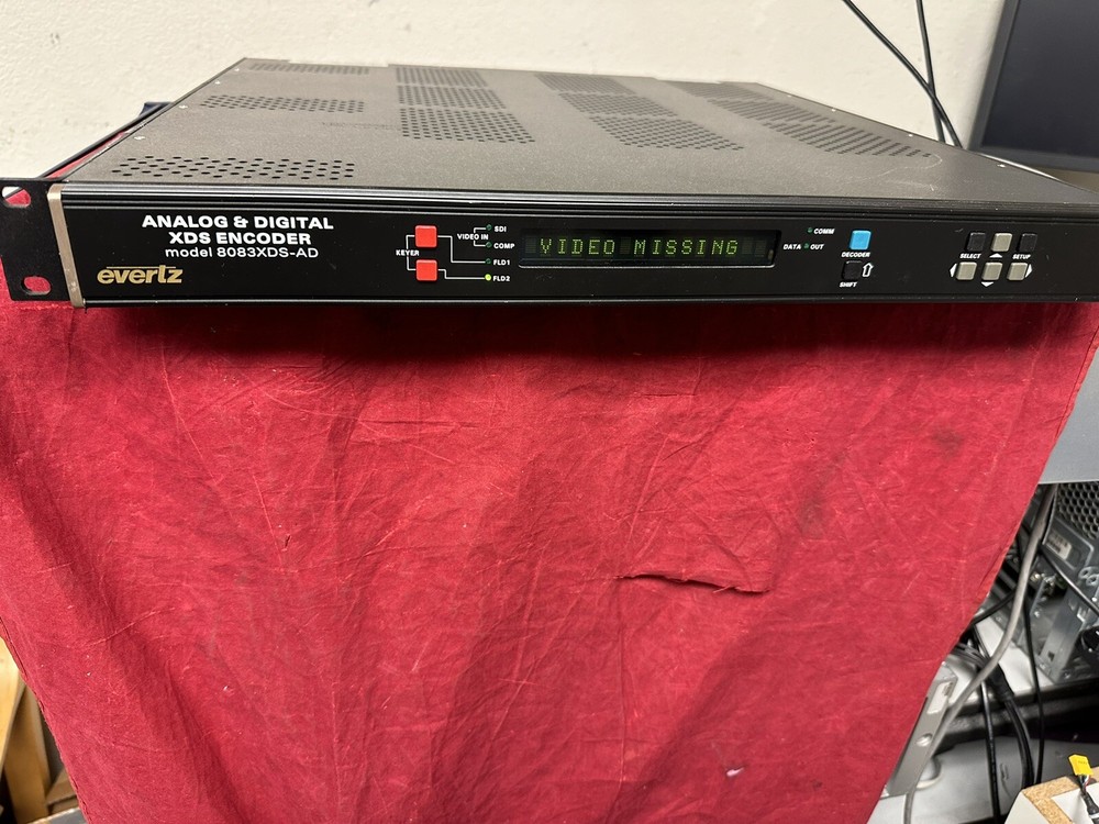 Evertz 8083XDS-AD XDS ENCODER Digital Signal Distribution and Processing
