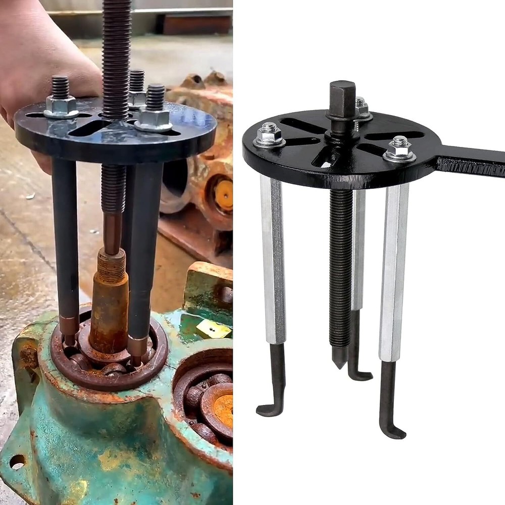 Three-jaw Puller Kit Inner Hole Removal Tool Bearing Disassembly with Box