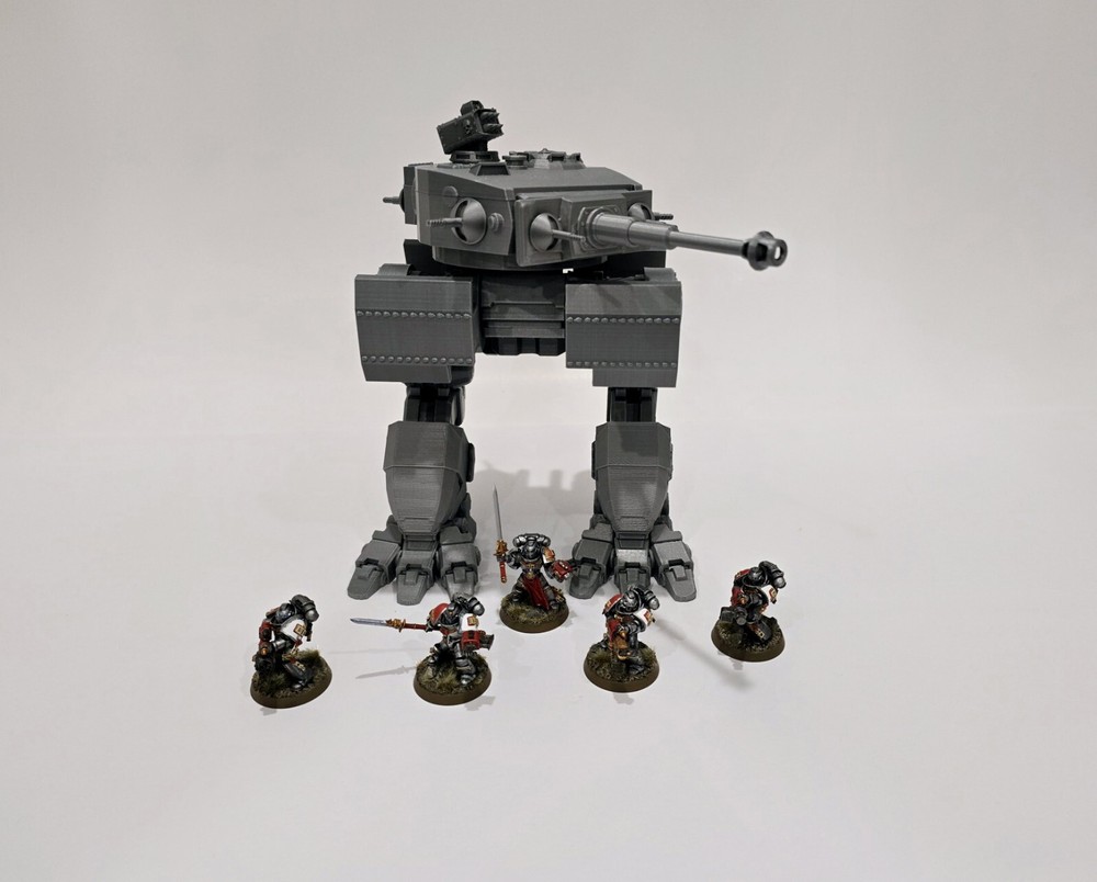 3d Printed Miniatures War Walker Titan, Dreadnought Proxy For Tabletop Wargames