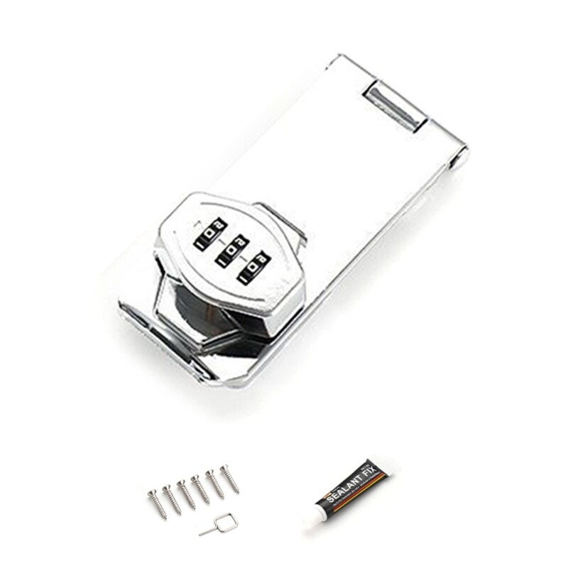 3Digit Combination Lock Mechanical Password Drawer Lock Easy to Install