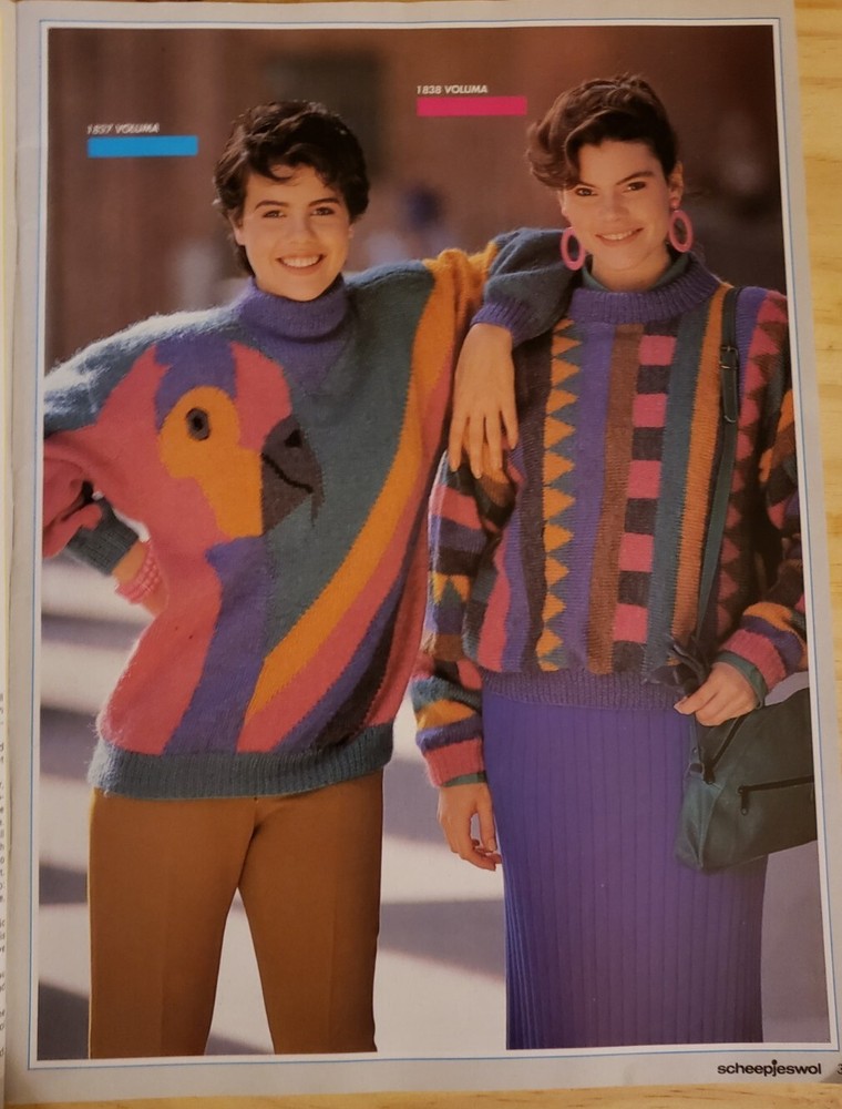 Creative Knitting With Scheepjeswol Volume 4 1986 Winter Sweater Pattern Book