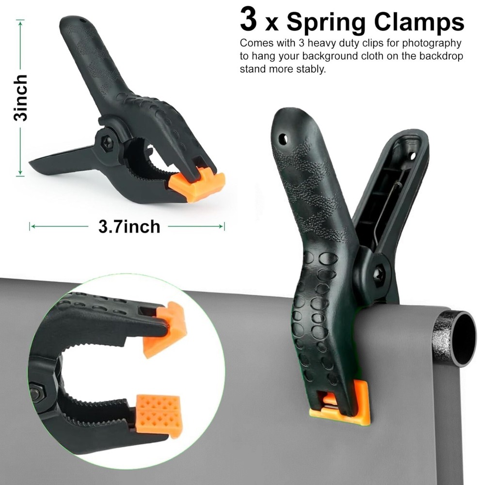 LINCO Photo T-Shape Backdrop Stand Background Backdrops Support Kit - AM207Black