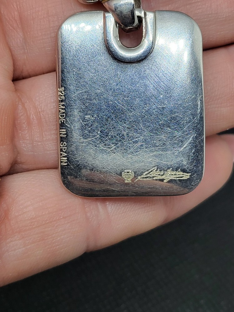 Signed Pedro Duran Spain SOLID REAL Sterling Silver 925 Keychain