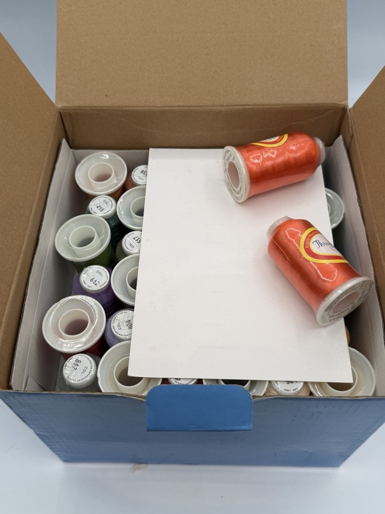 63 Colors Prothreads for Brother Polyester Embroidery Machine Thread Kit 500M