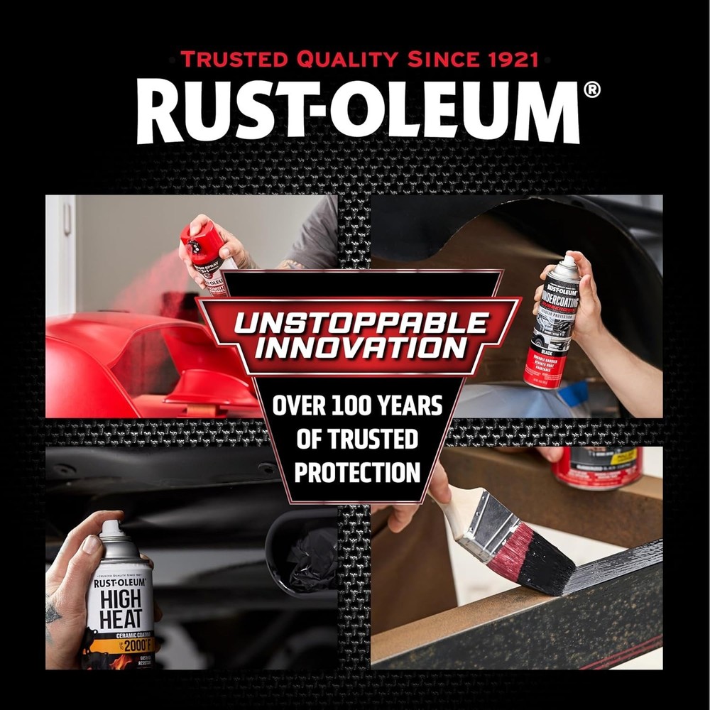 Rust-Oleum Stops Rust Professional Grade Undercoating Spray Paint, 6 Pack, 15 oz