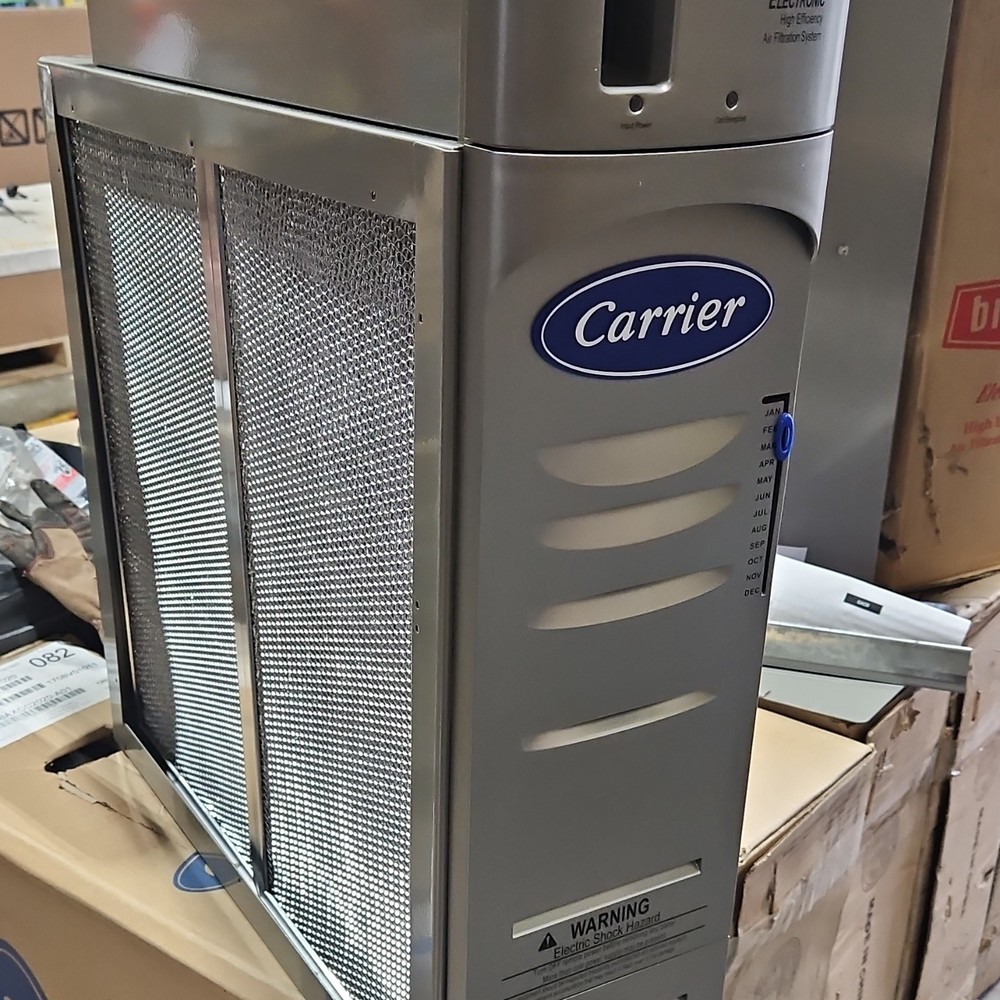 Carrier Electronic High Efficiency Electrostatic Console Air Purifier Silver