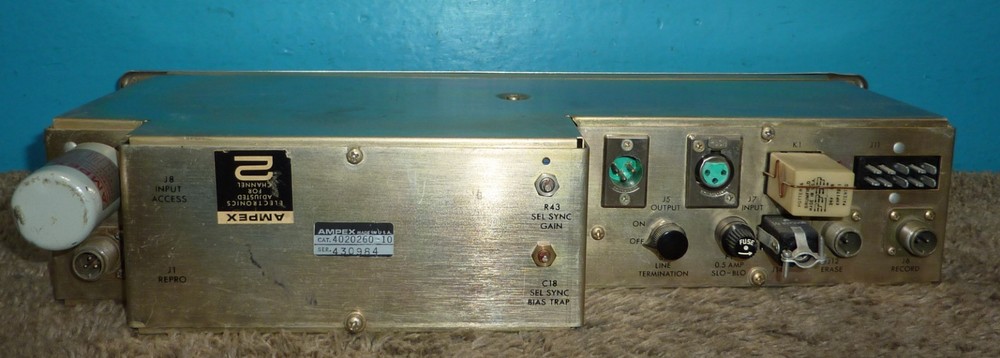 2 Ampex Microphone Preamplifiers for AG-440 w/ Input Transformers & Modules