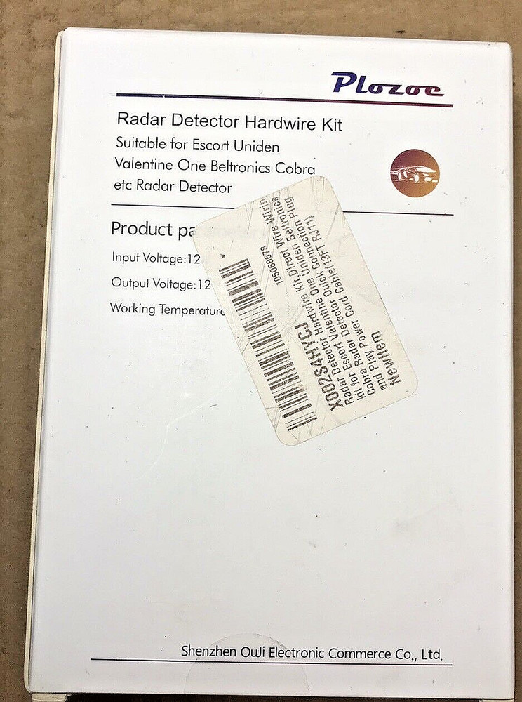 Plozoe Radar Detector Hardware Kit New