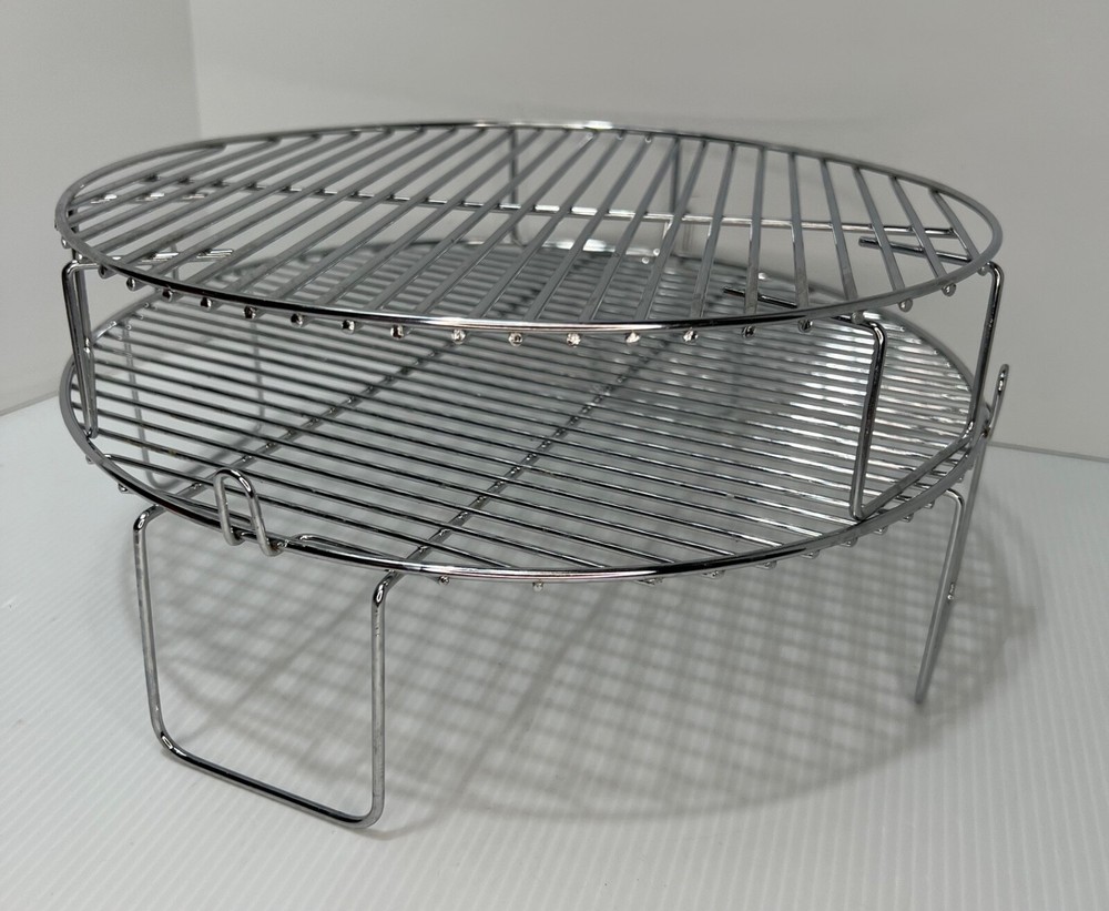 (2) NuWave Pro Plus Oven 20622 Stainless Rack Grill Grates Replacement