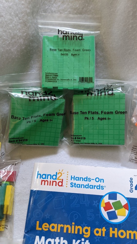 Hand2mind Math foam base classroom set 200 pc learning class 4th Grade Book