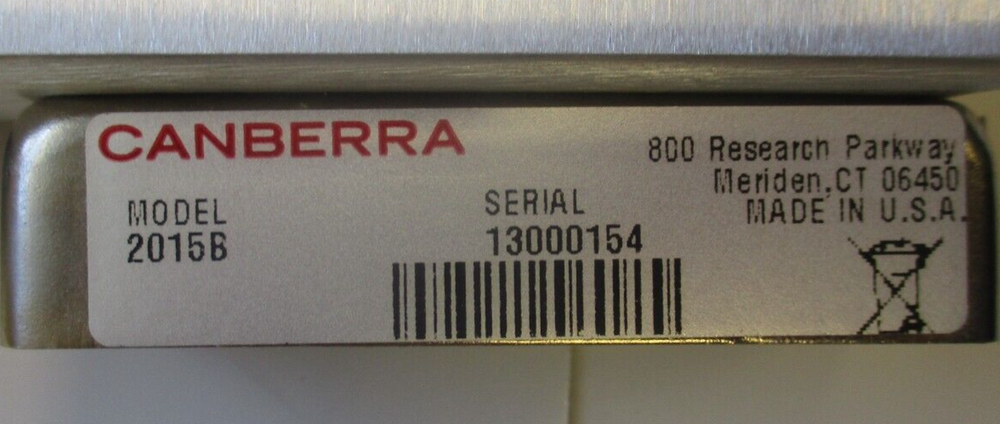 CANBERRA MERION TECHNOLOGIES AMPLIFIER SPECTROSCOPY AMP/TSCA MODEL 2015B