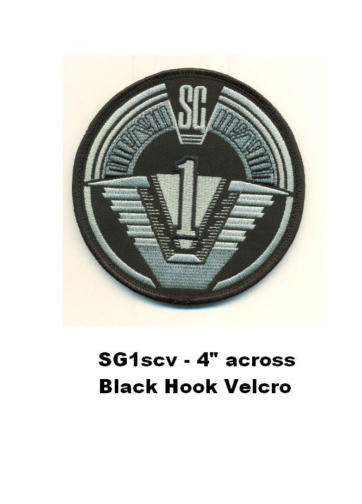 STARGATE SG-1 PATCH with HOOK BACKING- SG-1scv