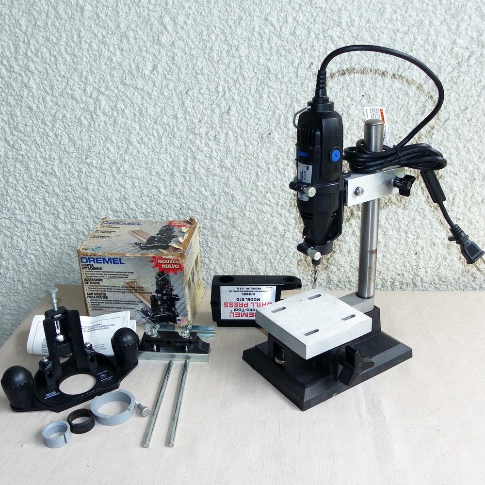 MINI ADJUSTABLE DRILL PRESS STAND DREMEL ROTARY TOOL WORK STATION