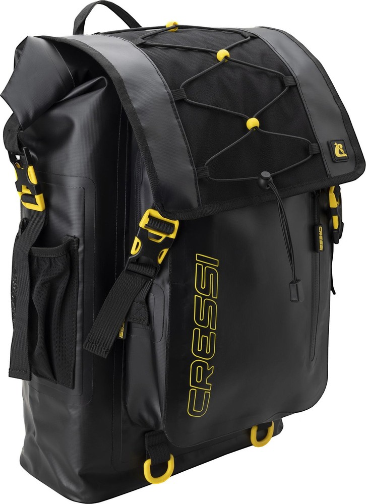 Cressi Venom Dry Backpack – Multiple Compartments for Holding 30 L, Black