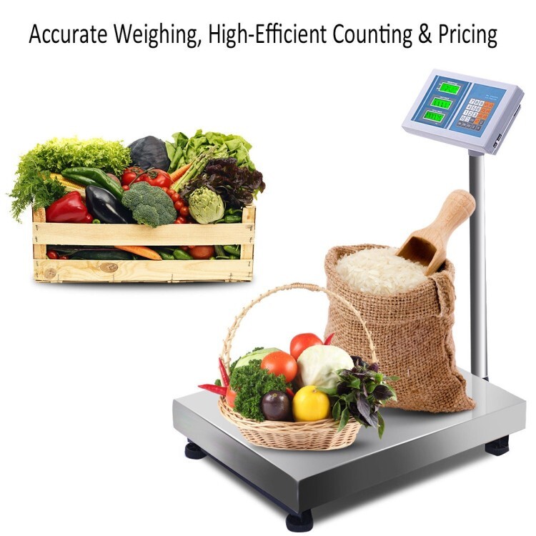 660lbs Portable Weight Computing Digital Electronic Platform Scale Digital Floor