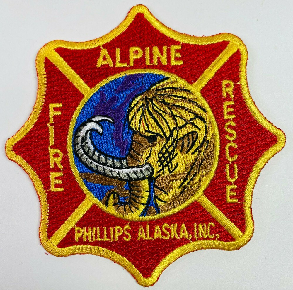 Alpine Phillips Alaska Inc Fire Rescue AK Patch B1
