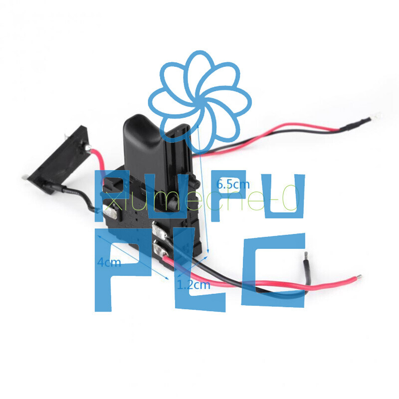 new 7.2V-24V 16A Electric Cordless Drill Trigger Switch Push Button Small Light