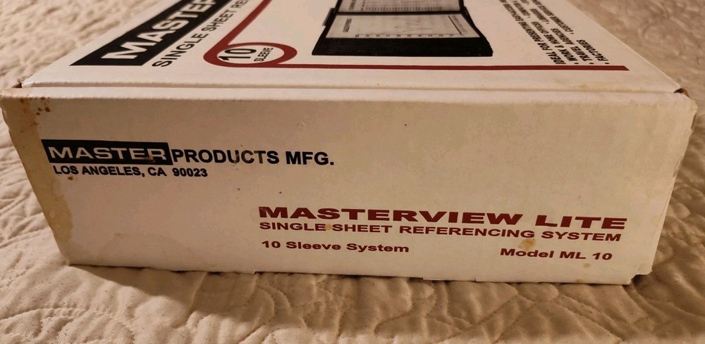 Master View Lite ML10 Single Sheet Referencing System, ​10 Sleeves Martin Yale