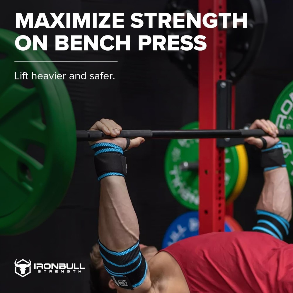 Secure Fit Elbow Straps for Weightlifting & Bench Press - High Performance