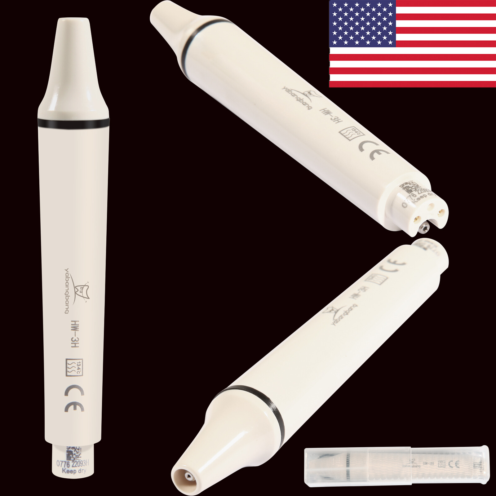 Dental Ultrasonic Piezo Scaler Handpiece fit For EMS WOODPECKER type Tips 135℃