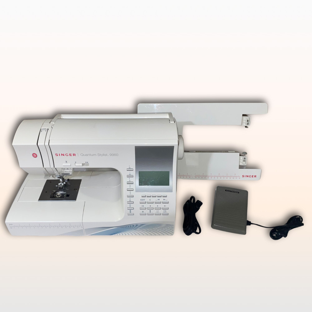 SINGER® Quantum Stylist 9960 Sewing Machine with Extension Table & BUNDLE