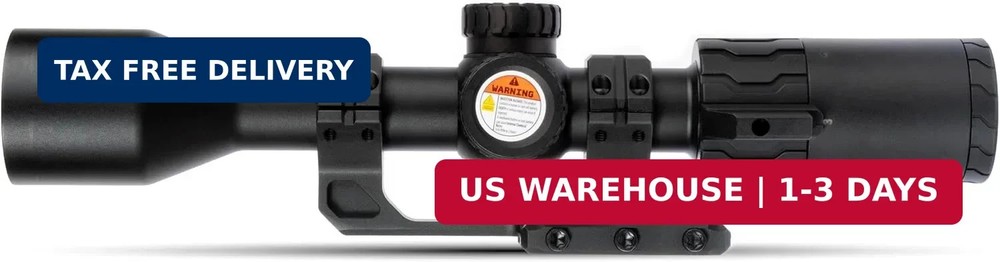 Monstrum Panzer 2-10x40 Rifle Scope with Offset Scope Mount (BD 1 Reticle)