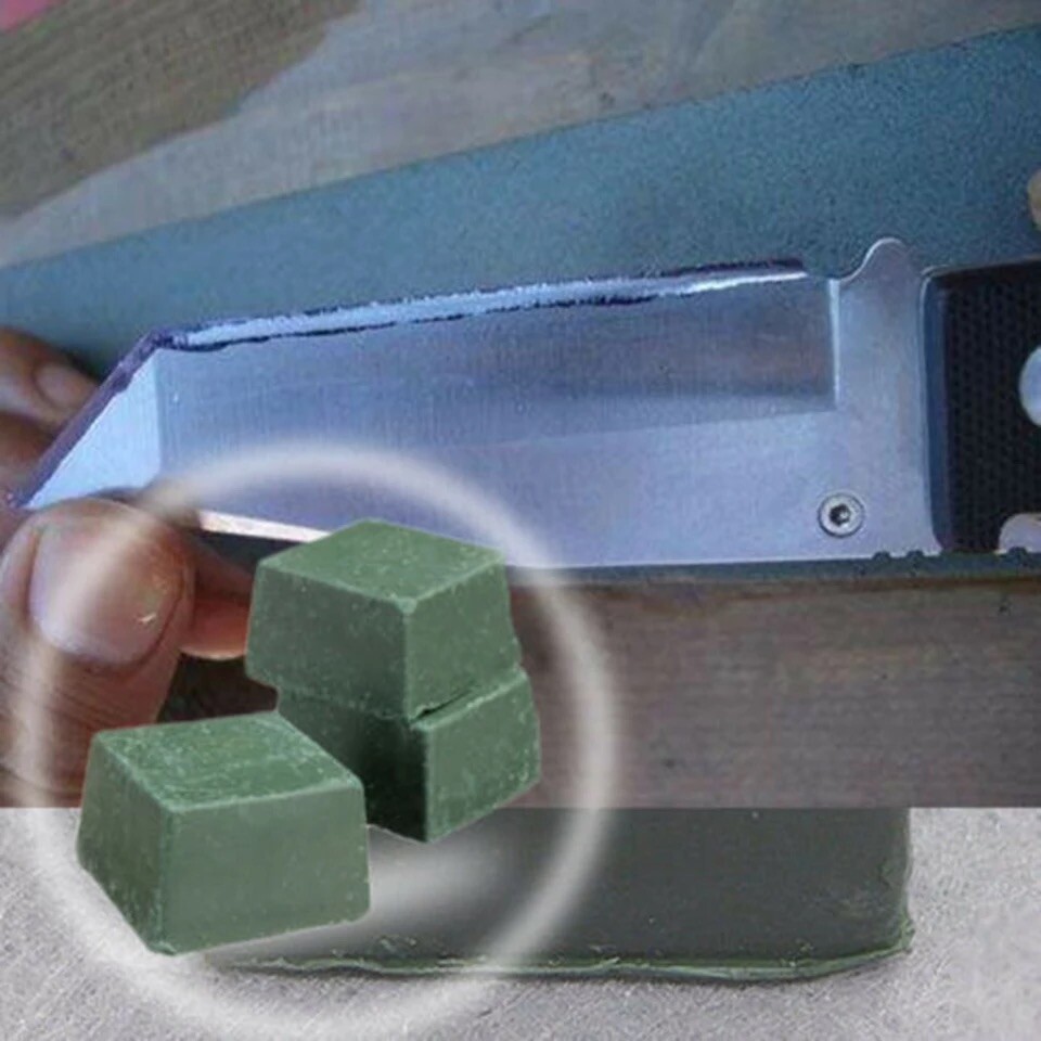 3PC Leather Strop Sharpening Abrasive Polishing Compound Balm Paste Leather Tool