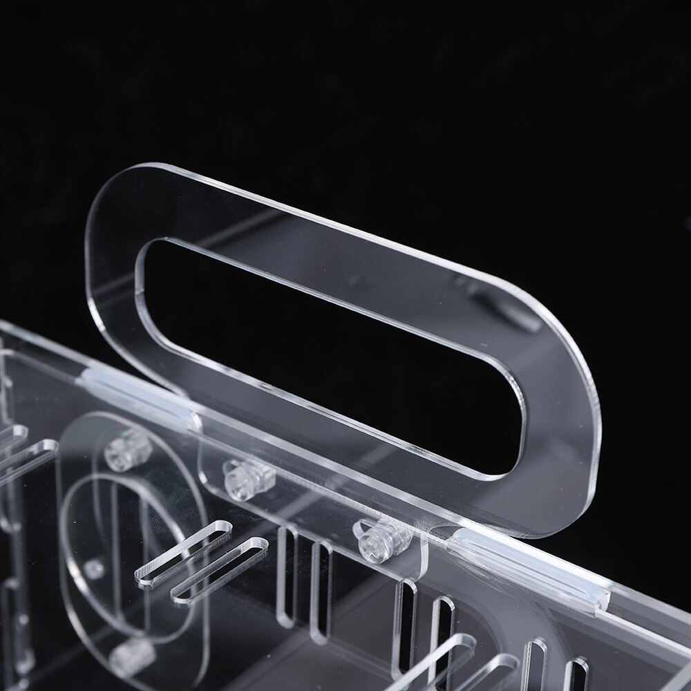 Acrylic 2 Tier Hamster Cage Habitat Clear Rodent Gerbil Mouse Mice Rat House usa