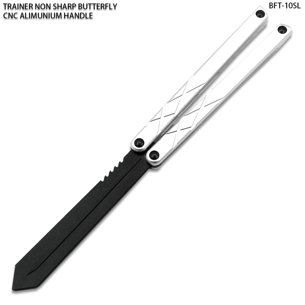 CNC Non-Sharp Professional Smooth Handle Trainer Tool Silver Spear Blade