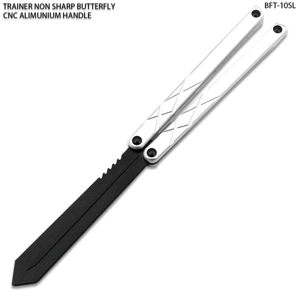 CNC Non-Sharp Professional Smooth Handle Trainer Tool Silver Spear Blade