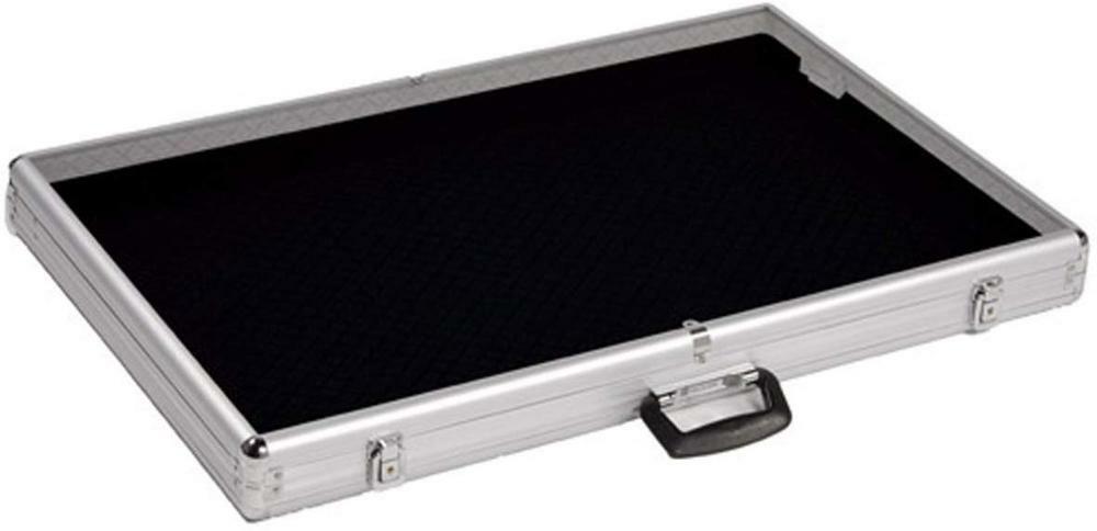 Aluminum Acrylic Clear Top Display Locking Travel Case Trading Coin/Card/Jewelry