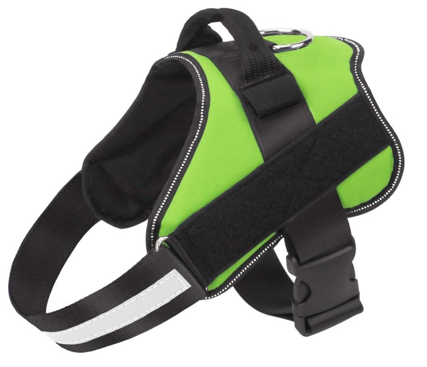 NWT Bolux Dog Harness Size S - Green- No Pull, Adjustable, Reflective