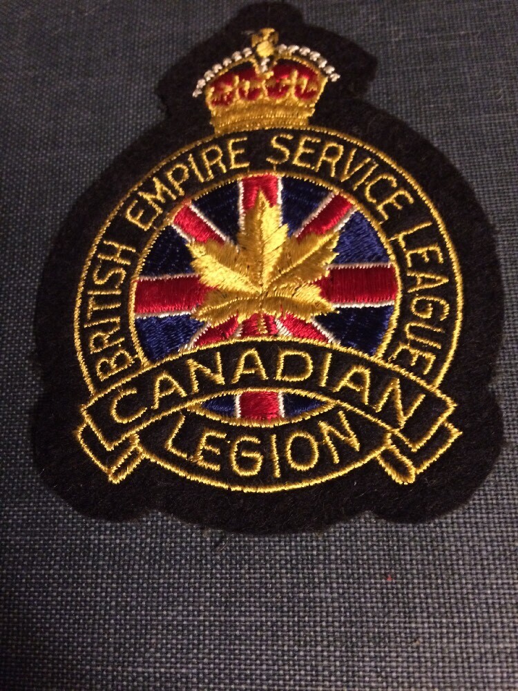 WWII CANADIAN LEGION uniform / FLIGHT JACKET PATCH WW2