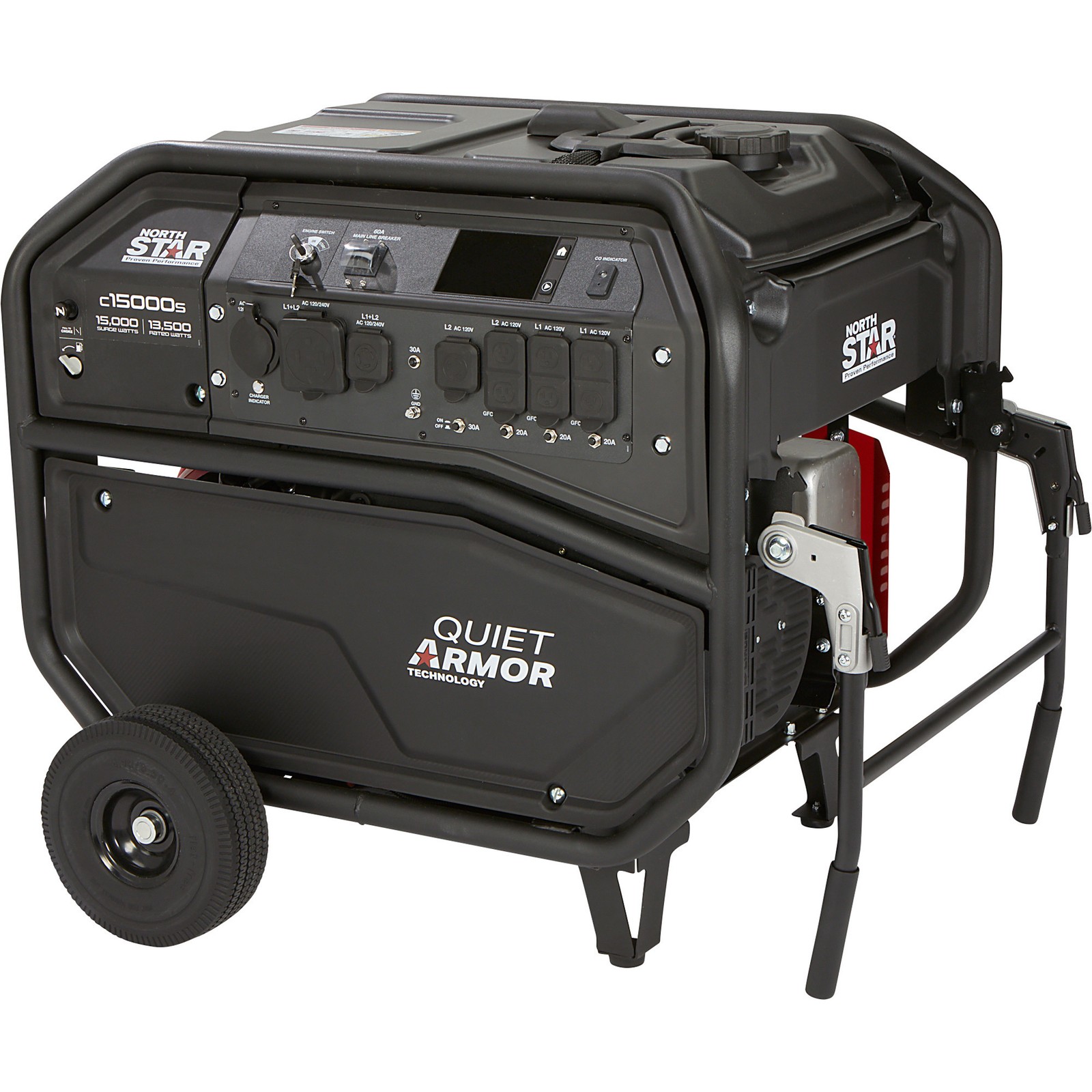 NorthStar Quiet Armor Commercial-Grade Portable Generator, Honda GX690 V-Twin