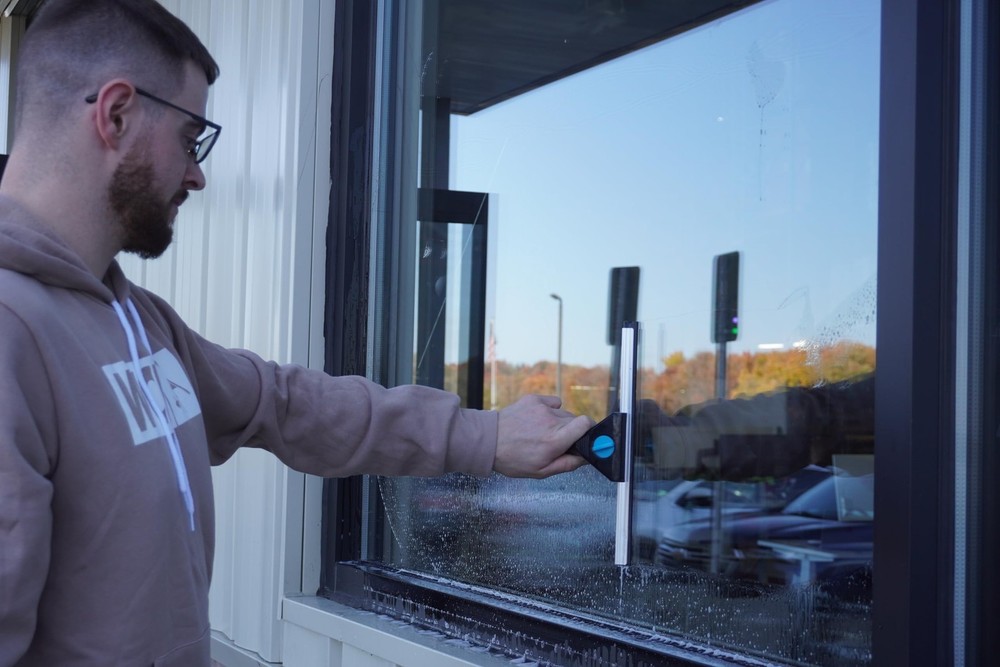 Moerman 12 Inch All Purpose Window Squeegee - Lightweight Durable Plastic Han...