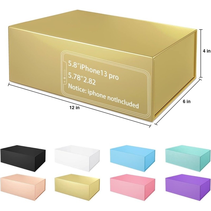 Magnetic Gift Box Set Sturdy Reusable Collapsible Easy Assembly Gift Packaging