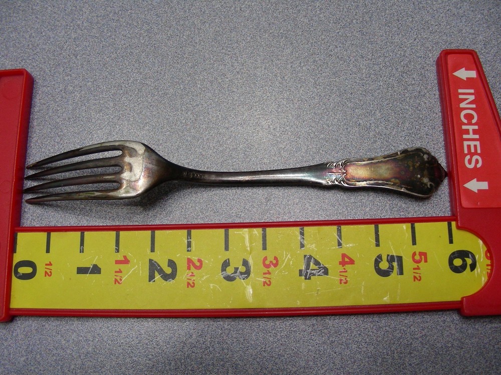 Eltham 1890 Antique XXS Silver Plate 6 inch Fork