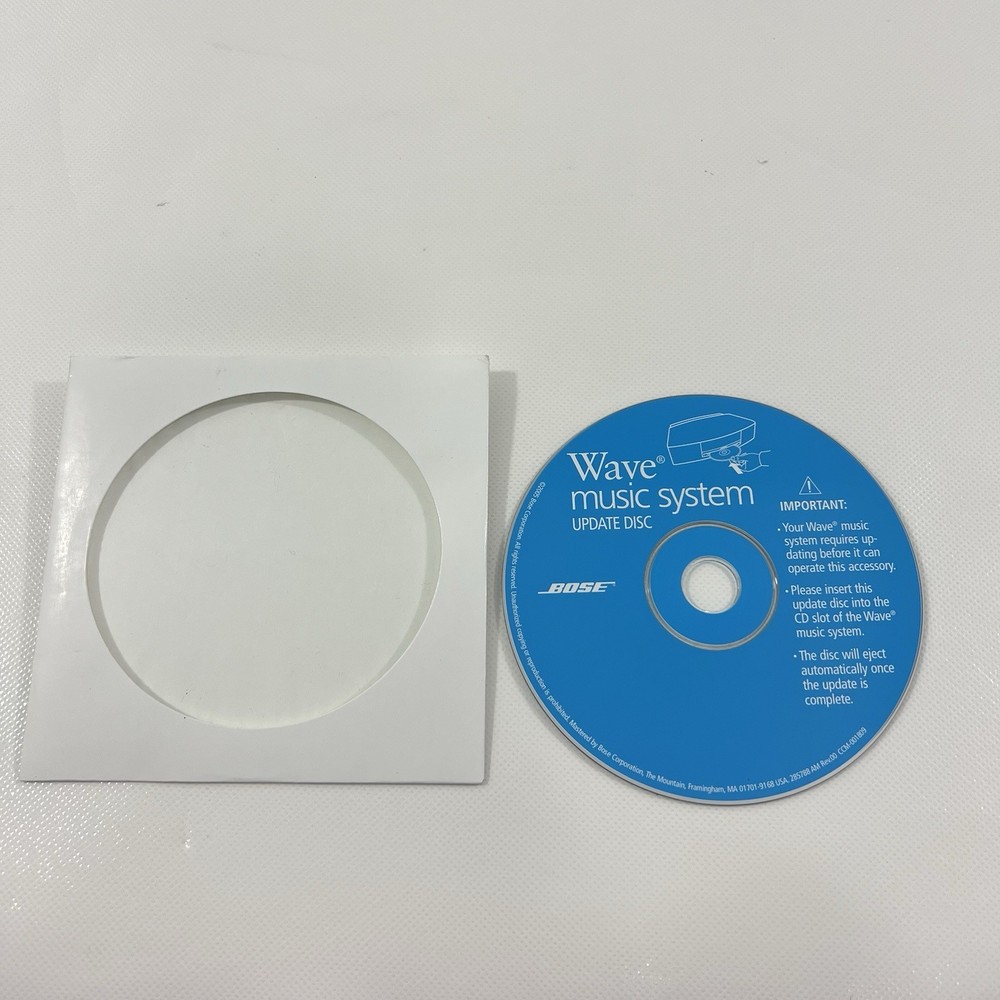 Bose Wave Music System Update Disc for Multi-Disc Changer OEM
