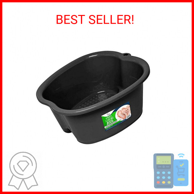 Foot Soaking Bath Basin - Large Size for Soaking Feet, Best Pedicure at Home Spa