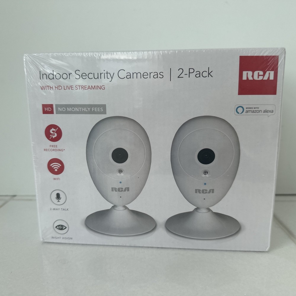 RCA Indoor Security Camera 2 Pack Model HSWIFIX1A2PK