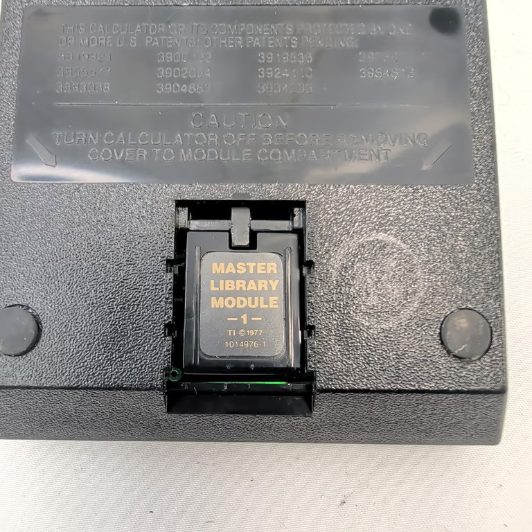 Texas Instruments TI Programmable 59 Vintage Calculator Master Library Module