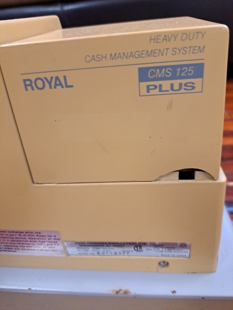 Royal CMS 125 PLUS Cash Register Management System Functional