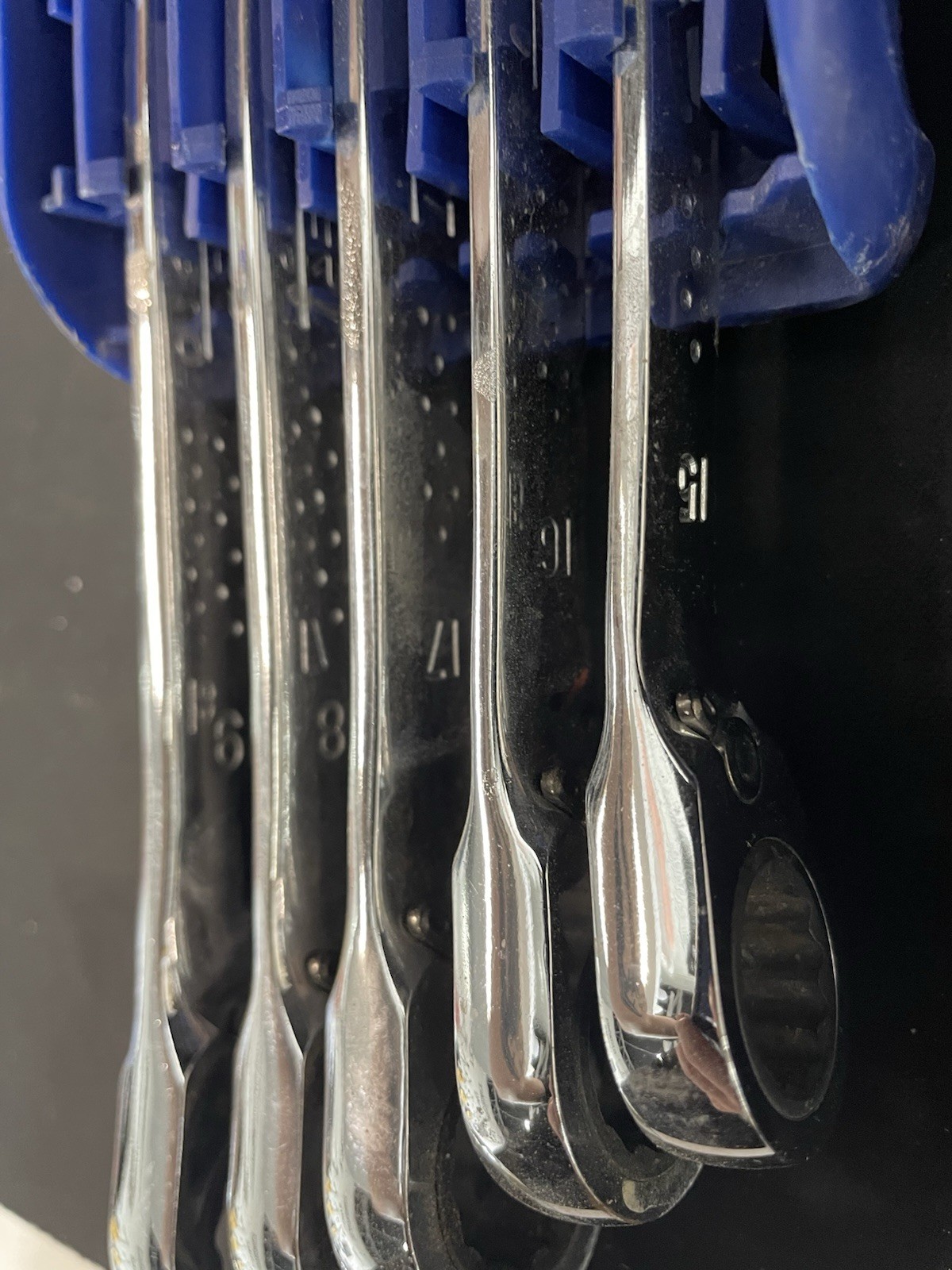 Expert by Facom E111106 12 Pc Ratcheting Combination Wrench Set 8-19mm