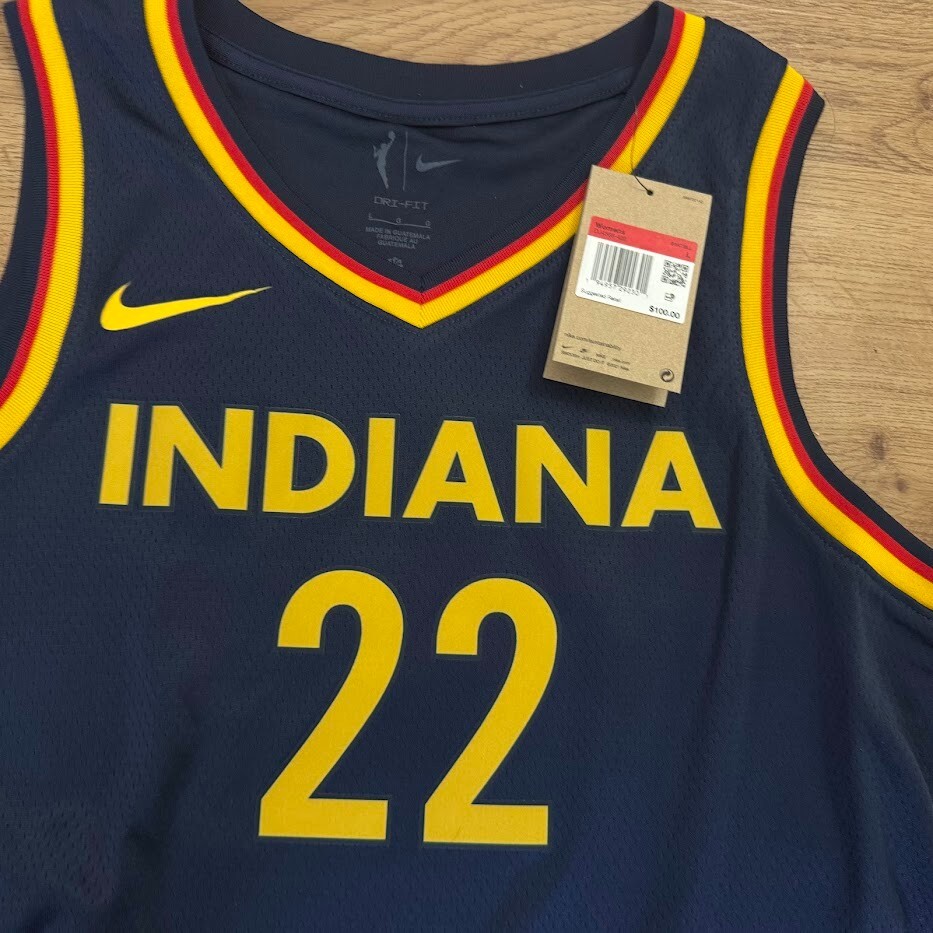 New Nike Caitlin Clark #22 Indiana Fever Jersey WNBA Explorer Victory Size Large