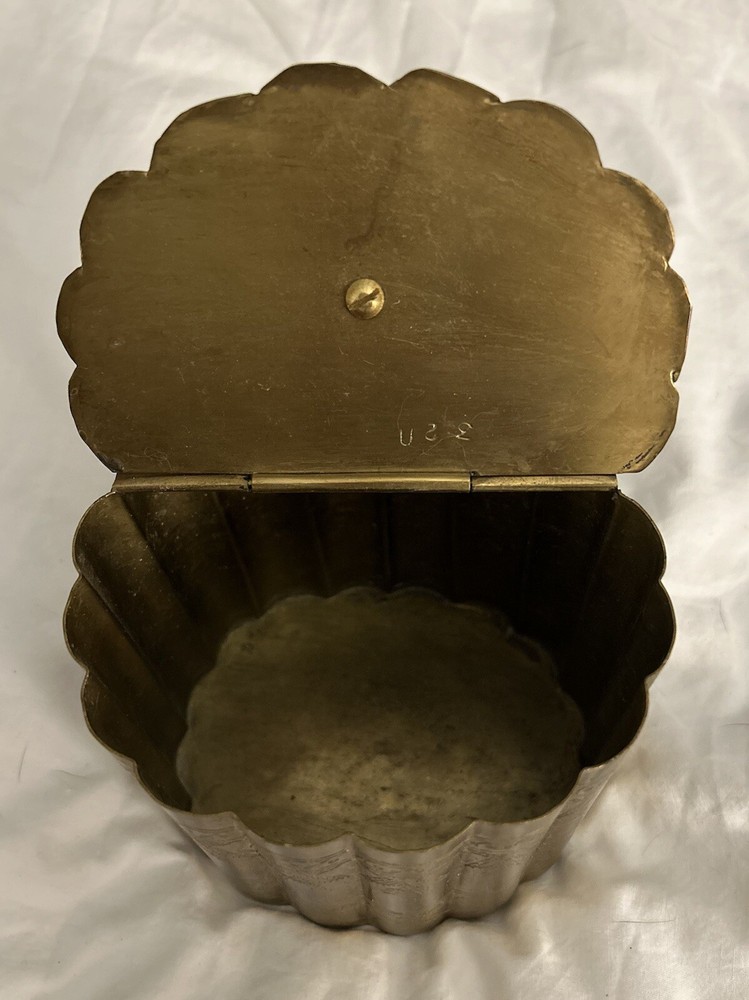 Antique Brass Tea Caddy