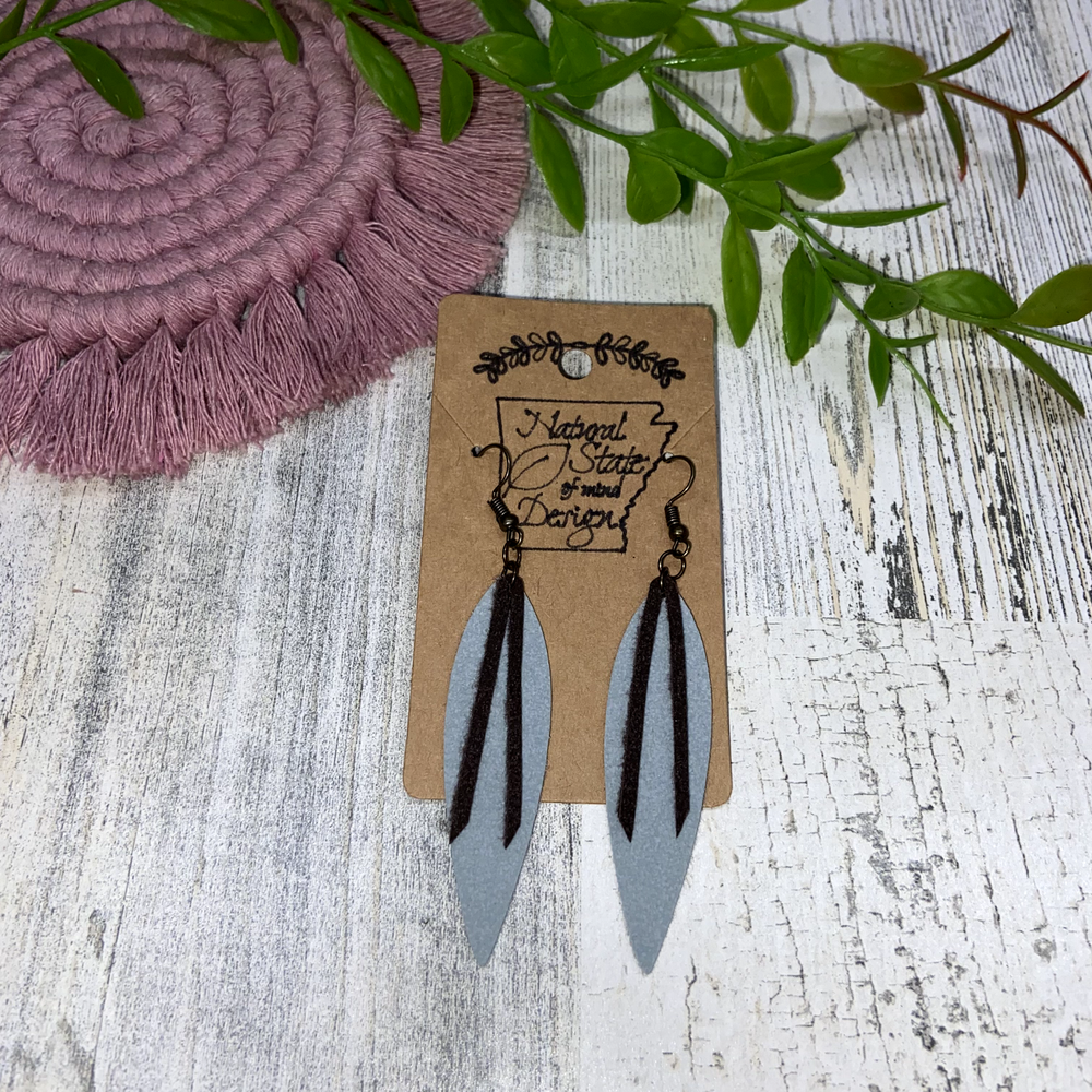 Handmade Boho Felt Dangle Earrings