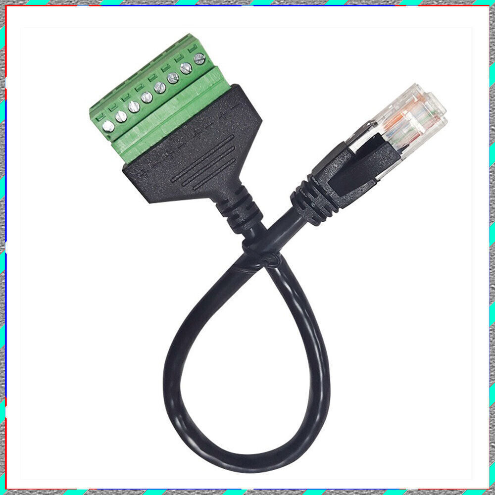 RJ45 revolution terminal 8-core extension Network cable adapter cable can fixed
