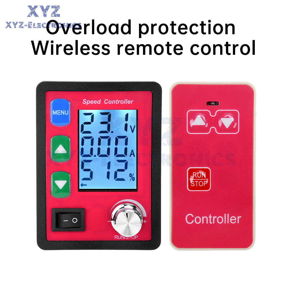 DC6-55V 20A PWM Wireless Remote Intelligent DC Brush Motor Speed Controller